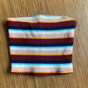 Hollister striped tube top